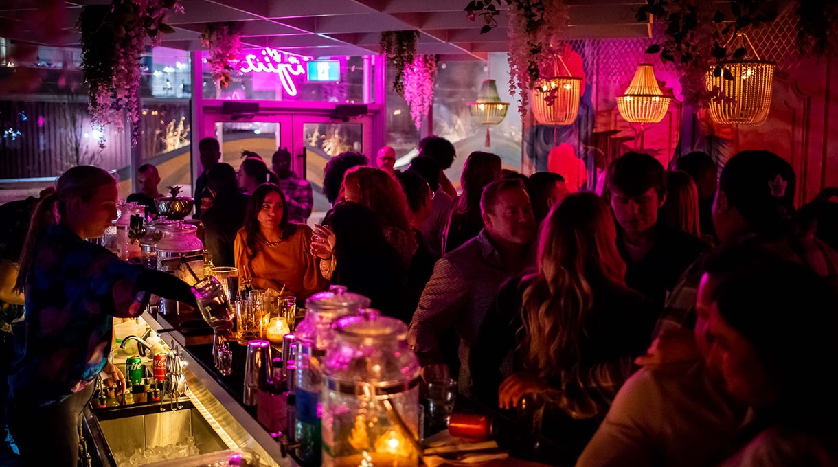 Bar Sofia on a busy DJ night in Halifax