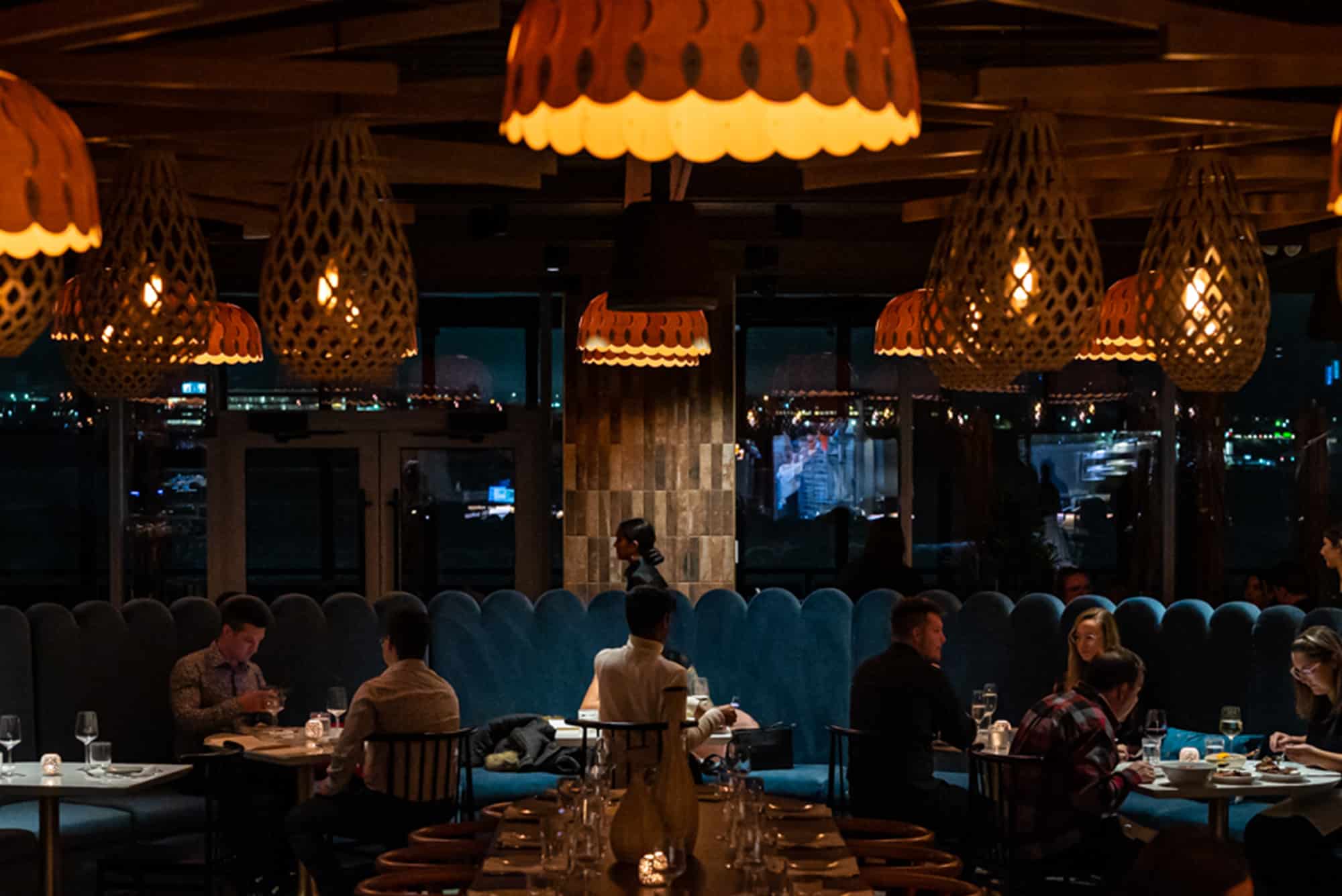 Darya dining room in the evening